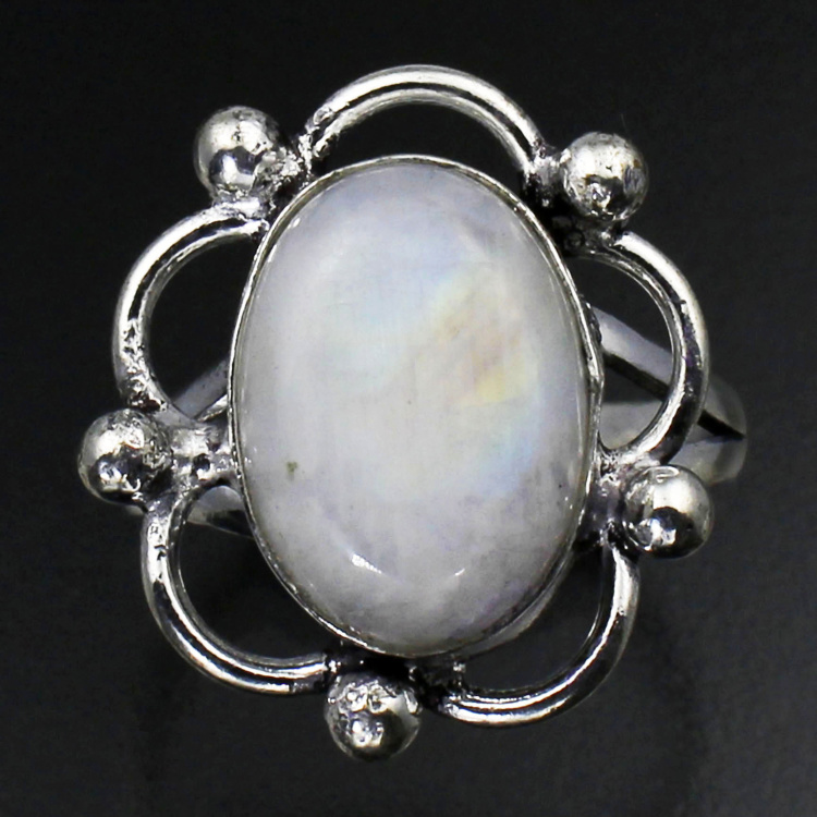 Дизайнерское кольцо с Лунным камнем натуральным арт 4737