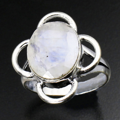 Дизайнерское кольцо с Лунным камнем натуральным арт 10728