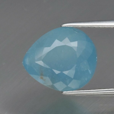 Камень голубой Аквамарин натуральный 12х10 мм груша 4.67 карат арт 29901