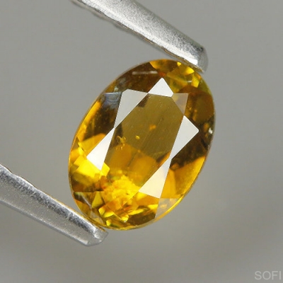 Камень золотой Турмалин натуральный 0.41 карат арт. 19620