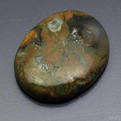  Камень Зелёный Риолит натуральный 40.00 карат арт. 3841